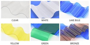 Panneau de toit PC en plastique ondulé avec revêtement UV, feuille de <span class=keywords><strong>Polycarbonate</strong></span> pour serre - Product Image 4