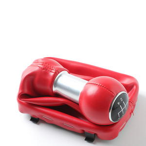 Poignée de levier de vitesse en cuir FUXIN 5/6 vitesses Audi A3 avec rotule intégrée - Product Image 5