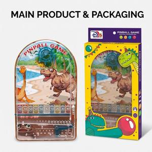 Juego de Pinball de Dinosaurios HTL, Máquina de Pinball Portátil con Orificios Numerados, Juego de Arcade Mecánico con Rodillo Giratorio de Estrellas, Juego de Laberinto, Regalo para Niños - Product Image 4