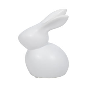 Moderna Statuetta di Coniglio in Ceramica, Scultura Animale per Arredamento Casa, Bagno, Ufficio, Soggiorno - Product Image 1