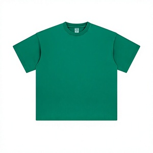 เสื้อยืดผู้ชายทรงหลวมสไตล์เรโทรสีพื้นผ้าฝ้ายแท้ฤดูร้อนอเมริกันปี 2026 แบรนด์แฟชั่นสำหรับวัยรุ่น - Product Image 1