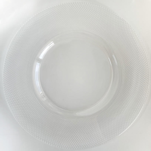 Platos de Cristal Transparente para Alquiler con Patrón Exquisito, Vajilla de Alta Gama para Decoración de Bodas al Aire Libre, Venta al por Mayor - Product Image 3