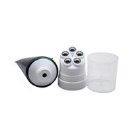 50g 100g 150g 200g PE Tube souple en plastique boule en acier inoxydable capuchon marche/arrêt pour massage cosmétique masques faciaux huile de vernis à ongles