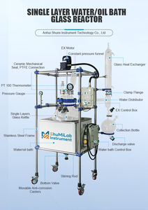 Reattore di vetro sferico ad alta precisione per reazioni chimiche di laboratorio di miscelazione e distillazione - Product Image 5