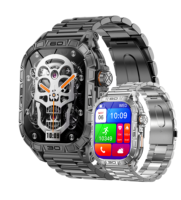 Reloj Inteligente BT Calling Montre 2024 Technomarine, Reloj Deportivo con Monitor de Actividad Física, Reloj Magnético con Frecuencia Cardíaca K63 para Hombre