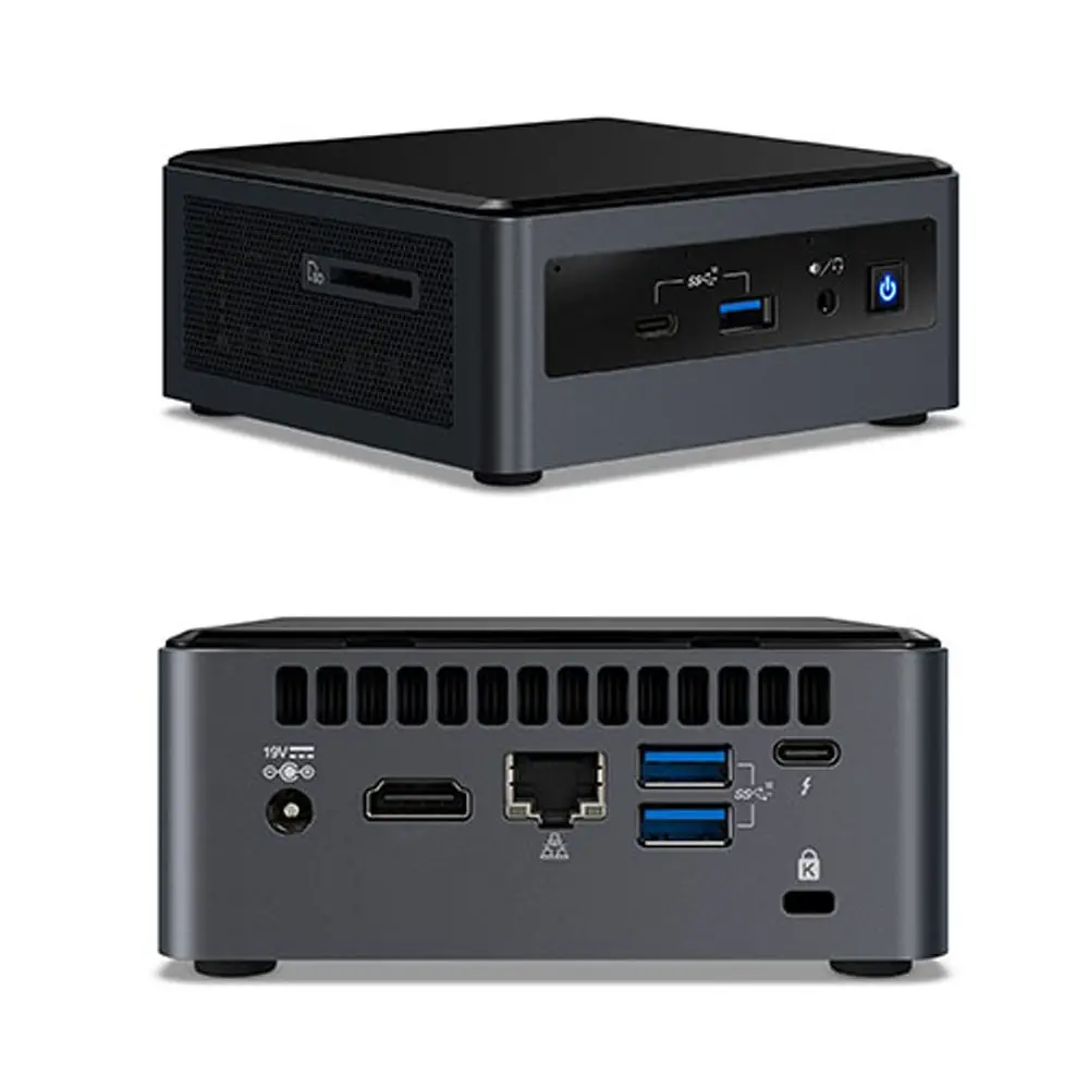 NUC 8 प्रो NUC8v7PNK डेस्कटॉप कंप्यूटर कोर i7 8वीं पीढ़ी i7-8665U 1.90 GHz DDR4 ग्राफ़िक्स - IEEE 802.11ac