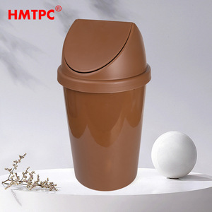 Mini Bote de Basura de Escritorio Estilo Japonés con Tapa Abatible, Cubo de Basura Cilíndrico de Plástico para Cocina y Hogar con Tapa Abatible - Product Image 3