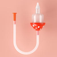 Aspirateur nasal pour bébé en forme de champignon mignon 2 en 1, outil de nettoyage du nez anti-reflux pour nourrissons