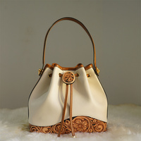 Nouvelles Tendances de la Mode Vintage 2025 : Sac à Main de Luxe Grande Capacité en Cuir Véritable de Vachette Gravé avec Chaînes Antivol pour Femme