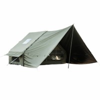 Tente gonflable de camping familial pour l'extérieur avec pompe, imperméable, en polyester, coton et nylon 210g