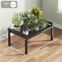 Nouveau support à fleurs pour balcon, étagère en fer multi-niveaux de type échelle, présentoir sur pied mobile pour pots de fleurs succulentes