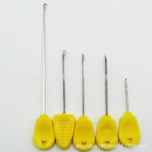 Accessorio per la pesca alla carpa in acciaio stile europeo: Ago per esche a pellet, attrezzo per l'infilatura di perline da pesca, modello A147 - Product Image 3