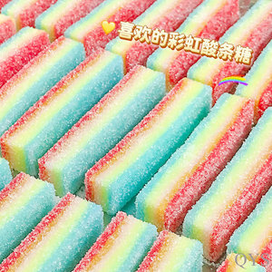 QYS Simulated <b>Candy</b> Squishy Toy Ultra Soft Stress Relief Fidget Toy <b>Rainbow</b> Slow Rising Squeeze Toy - Product Image 5