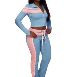 OuYaan 2026 Hot Sale Dames Getailleerde Top met Print en Patchwork, Lange Mouwen & Verstelbare Bandjes BH & Broek met Striktaille 3-delige Set - Product Image 2