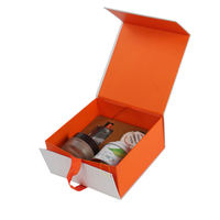 Caja de Regalo Magnética Plegable de Lujo con Logotipo Personalizado, Caja de Cartón Rígido Ecológica con Cinta para Empaque de Cosméticos y Productos de Spa