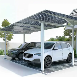 ที่ยึดหลังคารถพลังงานแสงอาทิตย์แบบติดตั้งกลางแจ้งกันน้ำได้ที่จอดรถ<span class=keywords><strong>2</strong></span>คันโครงสร้างรถยนต์ - Product Image 6