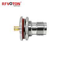 Adaptateur RF TNC vers MCX, connecteur coaxial RF droit étanche de type bulkhead, prise MCX mâle vers prise TNC femelle, adaptateur 50 ohms