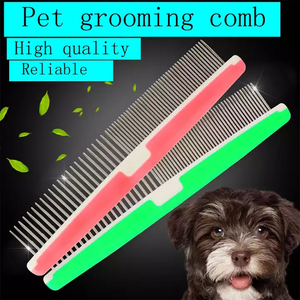 Meilleure vente peigne de toilettage pour animaux de compagnie <span class=keywords><strong>chien</strong></span> assurance commerciale emballage sous blister outils de toilettage peignes à poux <span class=keywords><strong>brosse</strong></span> à cheveux en plastique pour animaux de compagnie - Product Image 5