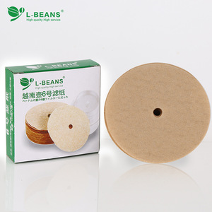 กระดาษกรองกาแฟ L-Beans ขนาด 6 สำหรับเครื่องชงกาแฟดริปเวียดนาม ทำจากเส้นใยไม้แท้ สำหรับชุดกาแฟฟิน - Product Image 1