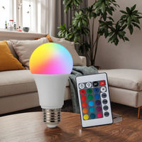 Ampoule Intelligente Wi-Fi RGB à Contrôle par Application, Télécommande Musicale, Couleurs Intelligentes, pour Maison Connectée