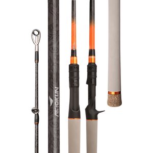 Canne à pêche Baitcasting robuste à tête de serpent de 2.4m avec 2 sections - Product Image 1