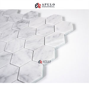 Hexagonal blanco <span class=keywords><strong>mosaico</strong></span> de mármol mozaiek backsplash de <span class=keywords><strong>malla</strong></span> en <span class=keywords><strong>piedra</strong></span> <span class=keywords><strong>natural</strong></span> cocina ducha de azulejo de pared grandes Octágono azulejo de piso - Product Image 6