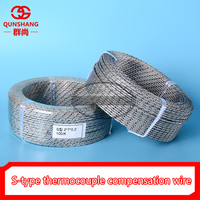 Kabel Ekstensi Termokopel Tipe S/R 24AWG dengan Isolasi Serat Kaca dan Pelindung Baja Tahan Karat
