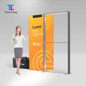 TianLang Trade Show Exhibición Cabina Exhibición Rectángulo Tensión Tela Telón de fondo Seg Pop-up Caja de luz LED retroiluminada - Product Image 6