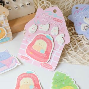 Mini blocs-notes autocollants mignons Alien Index Fudge Cat - Fournitures scolaires et de bureau personnalisables, cadeau pour la rentrée scolaire - Product Image 2