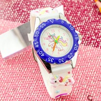 Montre à quartz pour enfants, licorne 3D mignonne, étanche, apprentissage du temps, analogique, bracelet en silicone souple, montre de dessin animé pour filles, montres pour étudiants