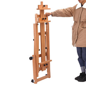 大人のためのプロの大きな固体ブナの床スタジオイーゼル多機能マスターペインティングイーゼル - Product Image 6