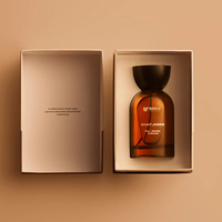 Coffret Cadeau Parfum Sur Mesure Deux Pièces en Carton Rigide Luxe Léger, Design Gaufré, pour Crème Visage, Kit d'Emballage Parfum Portable
