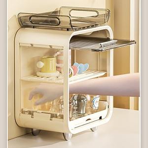 Estante de almacenamiento de biberones multifuncional, <span class=keywords><strong>escurridor</strong></span> de vajilla a prueba de polvo y gabinete de almacenamiento de tazas para dormitorio y hogar - Product Image 2