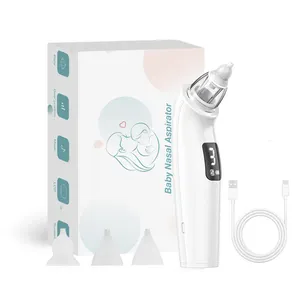 Safe Hygienic Automatic Booger Rechargeable Baby Nose Sucker Electric Nose Suction Cleaner Baby Nasal Aspirator