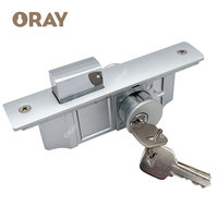 ORAY Corps de serrure en aluminium, ensemble principal, à mortaise simple, haute sécurité, anti-perçage, 70 mm, profil européen CE, demi-tournoir, cylindre, 3 clés