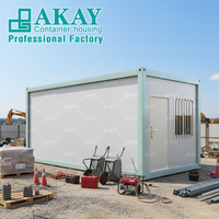 Maison intelligente préfabriquée extensible de luxe à installation rapide Akay, maison préfabriquée en conteneur