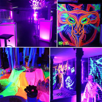 Ampoules UV à lumière noire 2024, 9W, 385-400nm, E26, A19, 60*120mm, LED UV, lumière violette, ampoule noire pour scène de danse, décoration intérieure