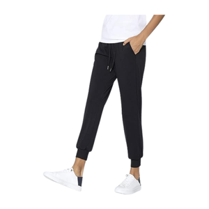 Pantalones Casuales de Corte Recto y Ajustado para Mujer |   Pantalones de Cintura Alta con Cordón y Bolsillos Laterales |   Mezcla de algodón transpirable antiarrugas - Product Image 1