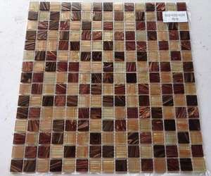 Bleu classique moderne 20x20mm Mosaïques de piscine en verre Carreaux carrés Murs intérieurs Parquet d'hôtel Design Mesh Mounted Outdoor - Product Image 6