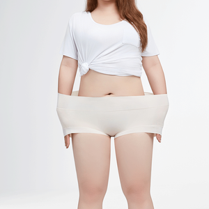 Mutande a Vita Alta in Maglia per Donna <span class=keywords><strong>Taglie</strong></span> Forti, Invisibili, con Controllo Addominale, Elastico in Cotone - Product Image 3