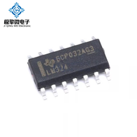 JQW LM324DR SOP14 Amplificateur opérationnel quadruple polyvalent 1 MHz pour applications de conditionnement de tension et de signal à faible coût – En stock