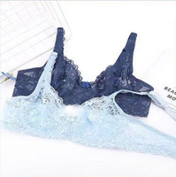 KOSTENLOSE MUSTER Dünner sexy BH voller Spitze ohne Bügel ohne Baumwoll-BH verstellbarer, bequemer Plus-Size-Shaping-BH