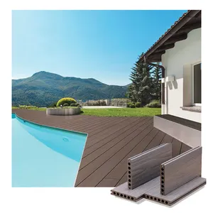 Prix de gros Plancher de jardin à emboîtement Couverture de terrasse en bois composite pour terrasse/patio/piscine Planche de terrasse en WPC