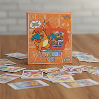 Boîte de rangement pour cartes Pokémon en silicone avec étui pour cartes, Eevee, Charizard, Gengar, chinois