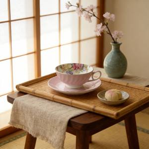 Taza y Platillo de Porcelana Blanca Ecológica, Diseño de Borde Floral, Hecho a Medida <span class=keywords><strong>en</strong></span> China, Marca HARVIT, para Regalos Empresariales, Gran Venta - Product Image 3