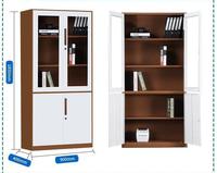 Meubles de bureau modernes en métal sur mesure, armoires d'archives en acier, armoires de classement en verre et plastique, rangements pour salon extérieur
