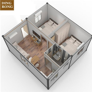 China listo hecho portátil popular prefabricado Lowes 2 casas subterráneas Venta Se Containers casas de contenedores de dos pisos - Product Image 6