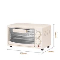 Four électrique horizontal multifonctionnel 12L pour la cuisine, mini-four à griller et à frire à air chaud