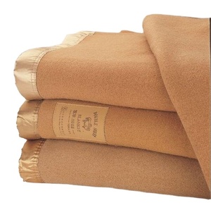 Couverture Raschel 100% <span class=keywords><strong>Laine</strong></span> Brossée Douce <span class=keywords><strong>en</strong></span> <span class=keywords><strong>Laine</strong></span> Mérinos, <span class=keywords><strong>Plaid</strong></span> Hiver Chauffant Anti-Boulochage, Style Uni Personnalisable, Tissée - Product Image 1