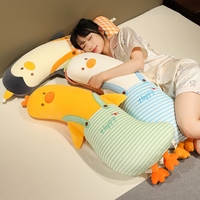 Almohada de Peluche Larga con Forma de Pato, Pingüino o Pollo, Suave y Bordada, Ideal para Sofá, Cama o Siesta